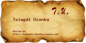 Telegdi Uzonka névjegykártya